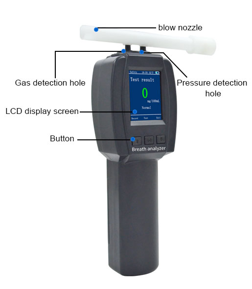 ZM500 Exhaled gas alcohol detector