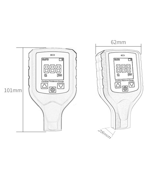 JS210 coating thickness gauge