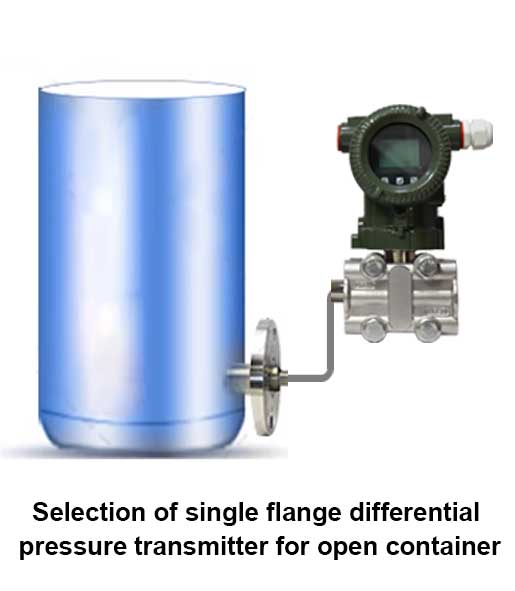 Pressure transmitter-remote single flange