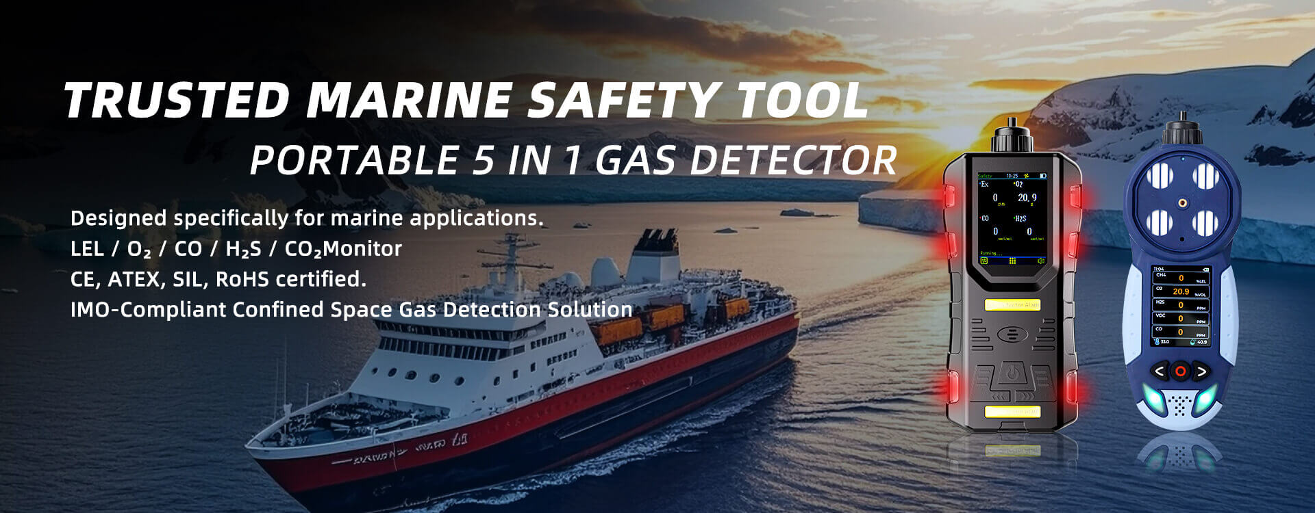 Built-in Pumping 4 in 1 Gas Detector GSS-GP400